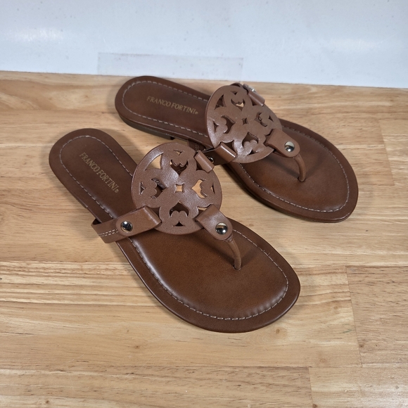 Franco Fortini Shoes - Women's Tan Sandals Franco Fortini Size 6 1/2